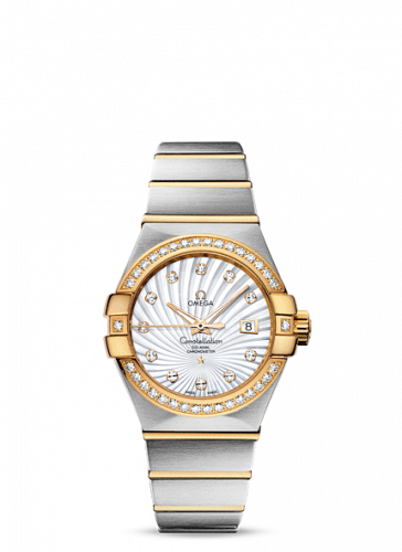 Omega Constellation Co-Axial 31 Stainless Steel / Yellow Gold / Diamond / MOP Supernova 123.25.31.20.55.002