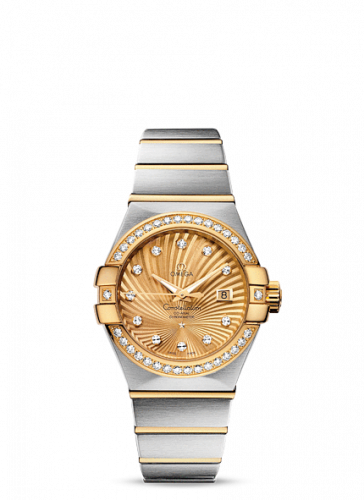Omega Constellation Co-Axial 31 Stainless Steel / Yellow Gold / Champagne Supernova 123.25.31.20.58.001