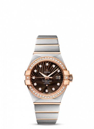 Omega Constellation Co-Axial 31 Stainless Steel / Red Gold / Diamond / Brown Supernova 123.25.31.20.63.001
