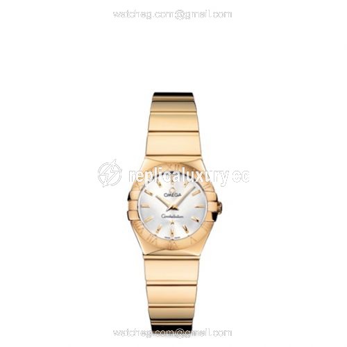 Omega Constellation Quartz 24 Polished Yellow Gold / Silver 123.50.24.60.02.004