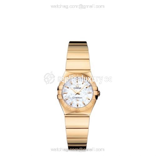 Omega Constellation Quartz 24 Polished Yellow Gold / MOP 123.50.24.60.05.004