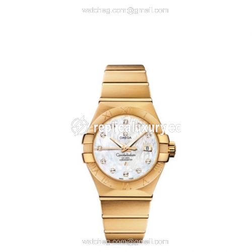 Omega Constellation Co-Axial 31 Yellow Gold / MOP 123.50.31.20.55.002