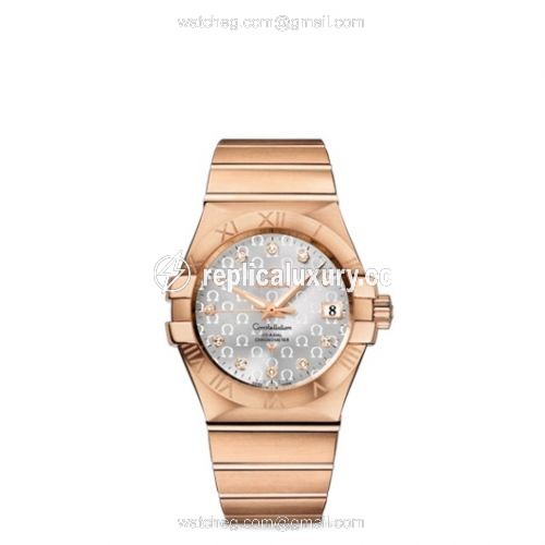 Omega Constellation Co-Axial 35 Red Gold / Silver Omega 123.50.35.20.52.003