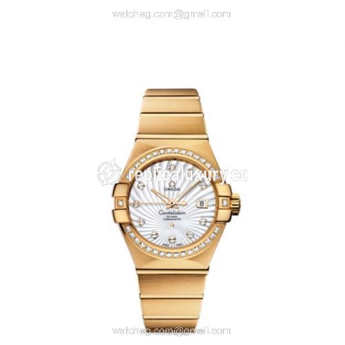 Omega Constellation Co-Axial 31 Yellow Gold / Diamond / MOP Supernova 123.55.31.20.55.002