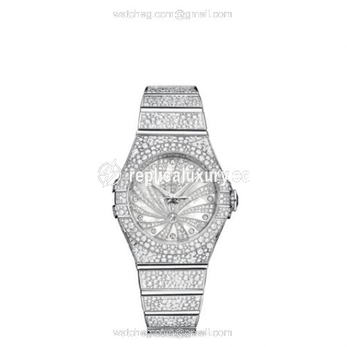 Omega Constellation Co-Axial 31 White Gold / Snow / Diamond Supernova 123.55.31.20.55.007
