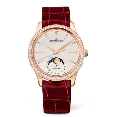 Jaeger-LeCoultre Master Ultra Thin Moon 34 Pink Gold / Diamond / Eggshell / Alligator 1252501