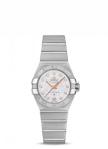Omega Constellation Co-Axial Master Chronometer 27 Stainless Steel / Silver Silk-Diamond 127.10.27.20.52.001