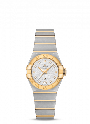 Omega Constellation Co-Axial Master Chronometer 27 Stainless Steel / Yellow Gold / Silver Silk-Diamond 127.20.27.20.52.002