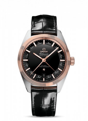 Omega Globemaster Annual Calendar Stainless Steel / Sedna Gold / Black 130.23.41.22.01.001