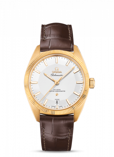 Omega Globemaster Yellow Gold / Silver / Leather 130.53.39.21.02.002