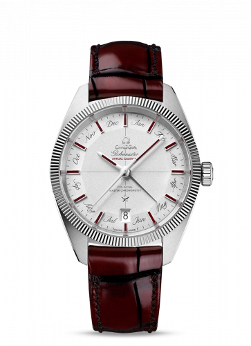 Omega Globemaster Annual Calendar Platinum / Silver / Burgundy 130.93.41.22.99.001