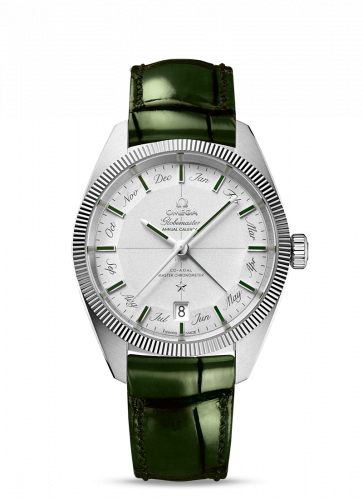 Omega Globemaster Annual Calendar Platinum / Silver / Green 130.93.41.22.99.002