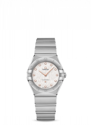 Omega Constellation Manhattan 28 Quartz Stainless Steel / Silver Silk 131.10.28.60.52.001