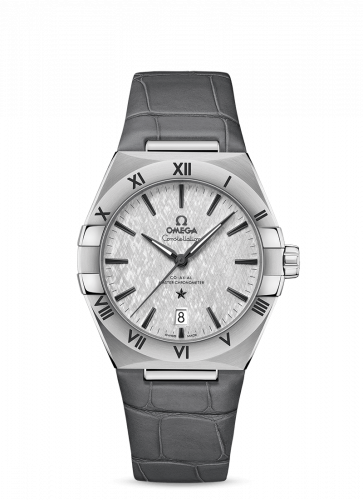 Omega Constellation Master Chronometer 39 Stainless Steel / Silver / Alligator 131.13.39.20.06.001