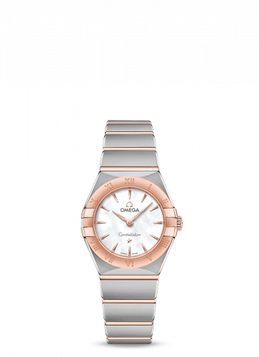 Omega Constellation Manhattan 25 Quartz Stainless Steel / Sedna Gold / MOP 131.20.25.60.05.001
