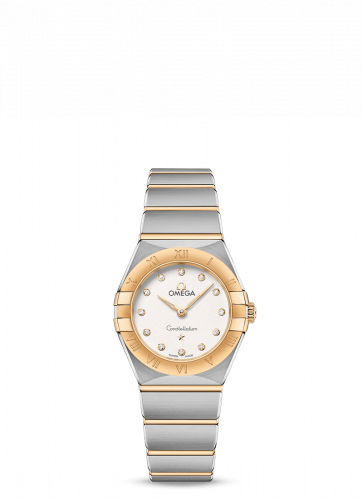 Omega Constellation Manhattan 25 Quartz Stainless Steel / Yellow Gold / Silver Diamond 131.20.25.60.52.002