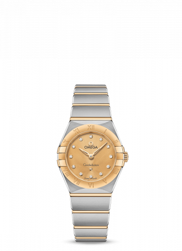 Omega Constellation Manhattan 25 Quartz Stainless Steel / Yellow Gold / Champagne - Diamond 131.20.25.60.58.001