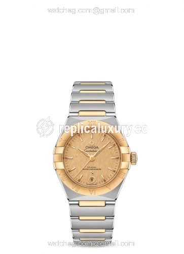 Omega Constellation Manhattan 29 Co-Axial Master Chronometer Stainless Steel / Yellow Gold / Champagne Silk 131.20.29.20.08.001