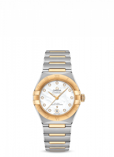 Omega Constellation Manhattan 29 Co-Axial Master Chronometer Stainless Steel / Yellow Gold / MOP 131.20.29.20.55.002