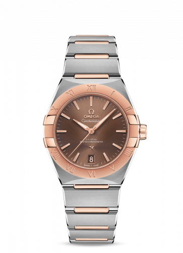 Omega Constellation Master Chronometer 36 Stainless Steel / Sedna / Brown / Bracelet 131.20.36.20.13.001