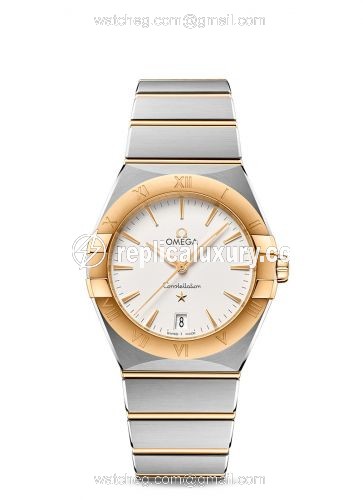 Omega Constellation Quartz 36 Stainless Steel / Yellow Gold / Silver / Bracelet 131.20.36.60.02.002