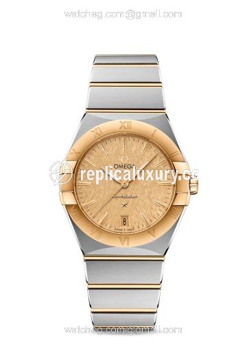 Omega Constellation Quartz 36 Stainless Steel / Yellow Gold / Silver / Bracelet 131.20.36.60.08.001
