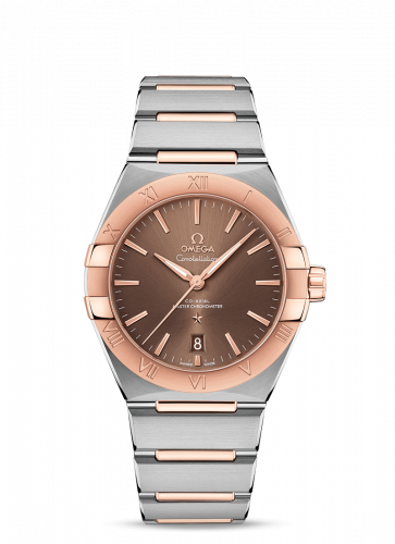 Omega Constellation Master Chronometer 39 Stainless Steel / Sedna / Brown / Bracelet 131.20.39.20.13.001