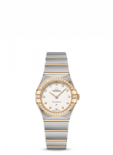 Omega Constellation Manhattan 25 Quartz Stainless Steel / Yellow Gold / Silver Diamond / Diamond 131.25.25.60.52.002