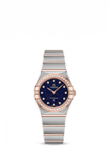 Omega Constellation Manhattan 25 Quartz Stainless Steel / Sedna Gold / Aventurine / Diamond 131.25.25.60.53.002