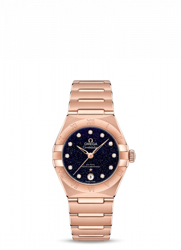 Omega Constellation Manhattan 29 Co-Axial Master Chronometer Sedna Gold / Aventurine 131.50.29.20.53.003