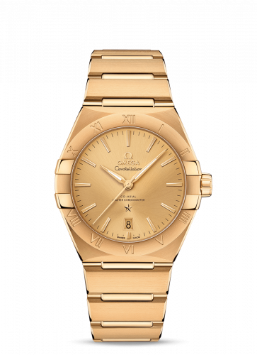 Omega Constellation Master Chronometer 39 Yellow Gold / Champagne / Bracelet 131.50.39.20.08.001