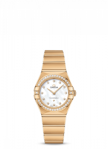 Omega Constellation Manhattan 25 Quartz Yellow Gold / MOP / Diamond 131.55.25.60.55.002