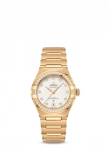 Omega Constellation Manhattan 29 Co-Axial Master Chronometer Yellow Gold / Silver /Diamond 131.55.29.20.52.002