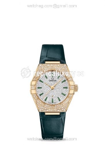 Omega Constellation Manhattan 29 Co-Axial Master Chronometer Sedna Gold / Snow 131.58.29.20.99.002