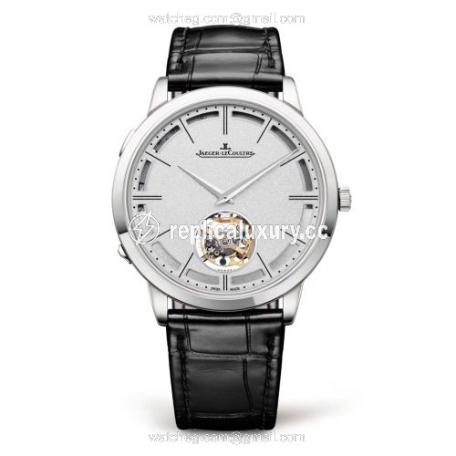 Jaeger-LeCoultre Master Ultra Thin Minute Repeater Flying Tourbillon White Gold / Silver 1313520