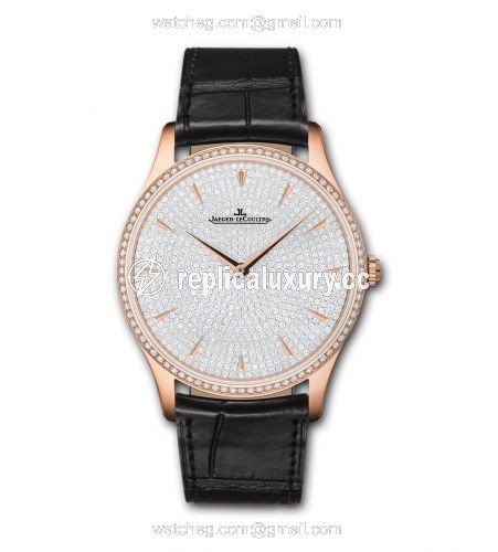 Jaeger-LeCoultre Master Ultra Thin Pink Gold Diamond 1352507