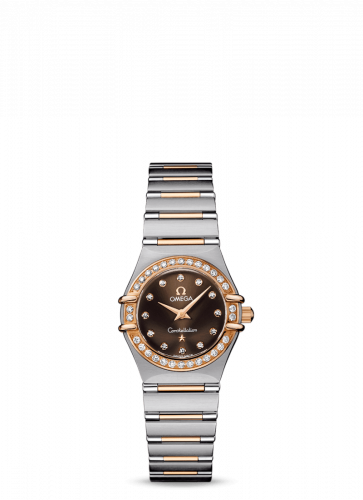 Omega Constellation Quartz 22.5 '95 Stainless Steel / Red Gold / Diamond / Brown 1360.60.00
