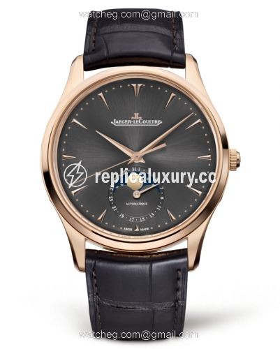 Jaeger-LeCoultre Master Ultra Thin Moon Pink Gold / Grey / Boutique Edition 136255J