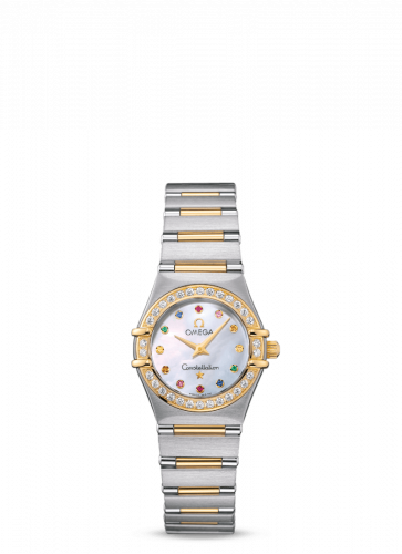 Omega Constellation Quartz 25.5 '95 Stainless Steel / Yellow Gold / Diamond / MOP Iris 1367.79.00