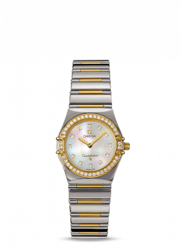Omega Constellation Quartz 25.5 My Choice Stainless Steel / Yellow Gold / Diamond / MOP 1376.75.00