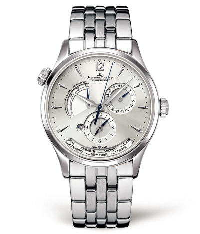 Jaeger-LeCoultre Master Geographic Stainless Steel / Silver / Bracelet 1428121