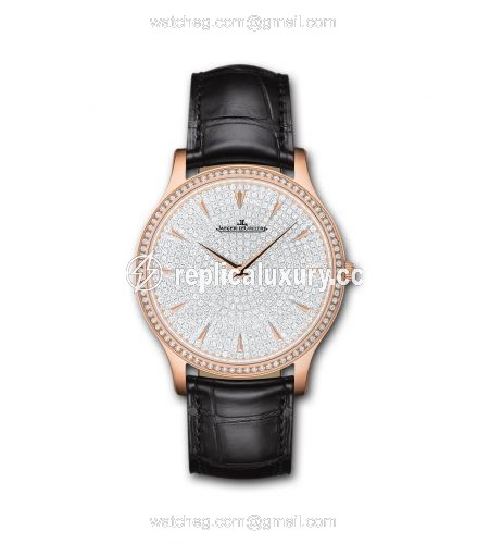 Jaeger-LeCoultre Master Ultra Thin Pink Gold Diamond 1452507
