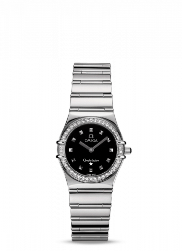 Omega Constellation Quartz 25.5 My Choice Stainless Steel / Diamond / Black 1475.51.00