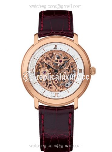 Audemars Piguet Jules Audemars Skeleton Hand-Wound Pink Gold / Silver 15058OR.OO.A067CR.01