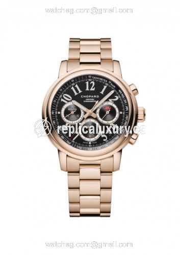 Chopard Mille Miglia Chronograph Rose Gold / Black / Bracelet 151274-5002
