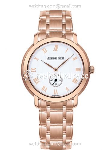 Audemars Piguet Jules Audemars Small Seconds Pink Gold / Silver / Bracelet 15155OR.OO.1229OR.01