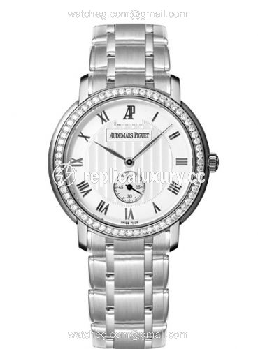 Audemars Piguet Jules Audemars Small Seconds White Gold / Diamond / Silver / Bracelet 15156BC.ZZ.1229BC.01