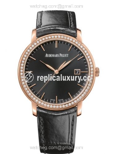 Audemars Piguet Jules Audemars Selfwinding Pink Gold / Diamond / Black 15171OR.ZZ.A002CR.01