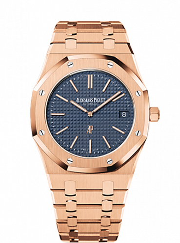 Audemars Piguet Royal Oak Extra-Thin Pink Gold / Blue 15202OR.OO.1240OR.01