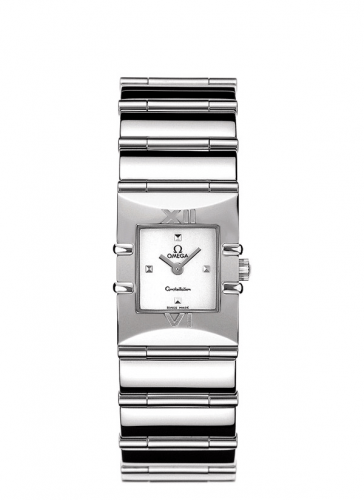 Omega Constellation Quadra Quartz 19.3 Stainless Steel / Diamond / MOP 1521.71.00
